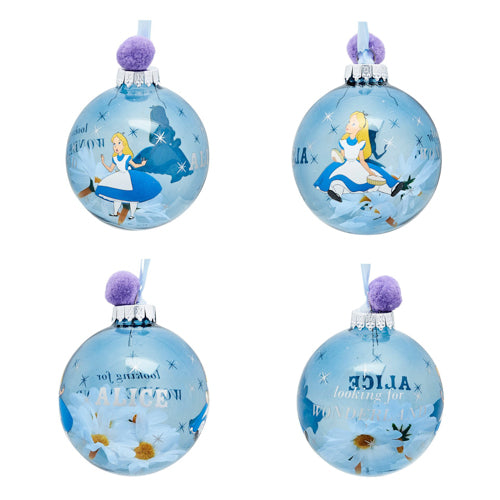 Disney Alice In Wonderland Set of 7 Baubles