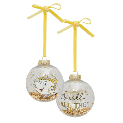 Disney Beauty & The Beast Set of 7 Baubles