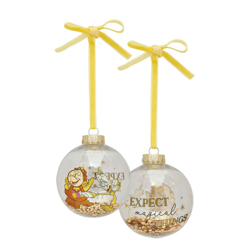 Disney Beauty & The Beast Set of 7 Baubles