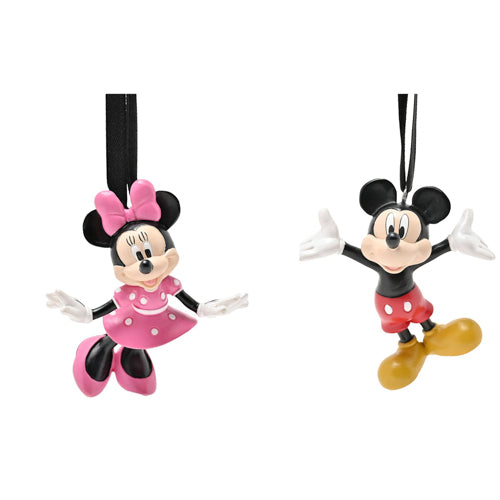 Disney Minnie & Mickey Set of 2 Hanging Decorations