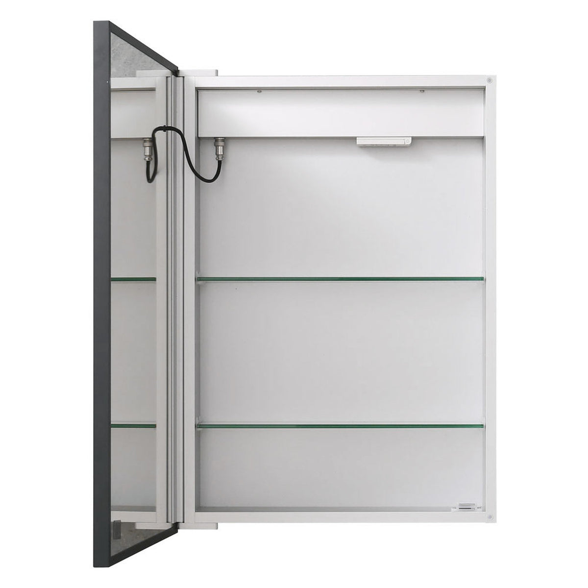 Bathroom LED Single Door Mirror Cabinet