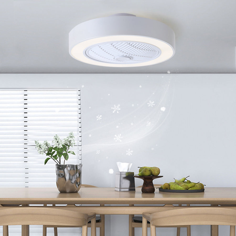 Round Ceiling Fan 3 Colour LED with Remote Control