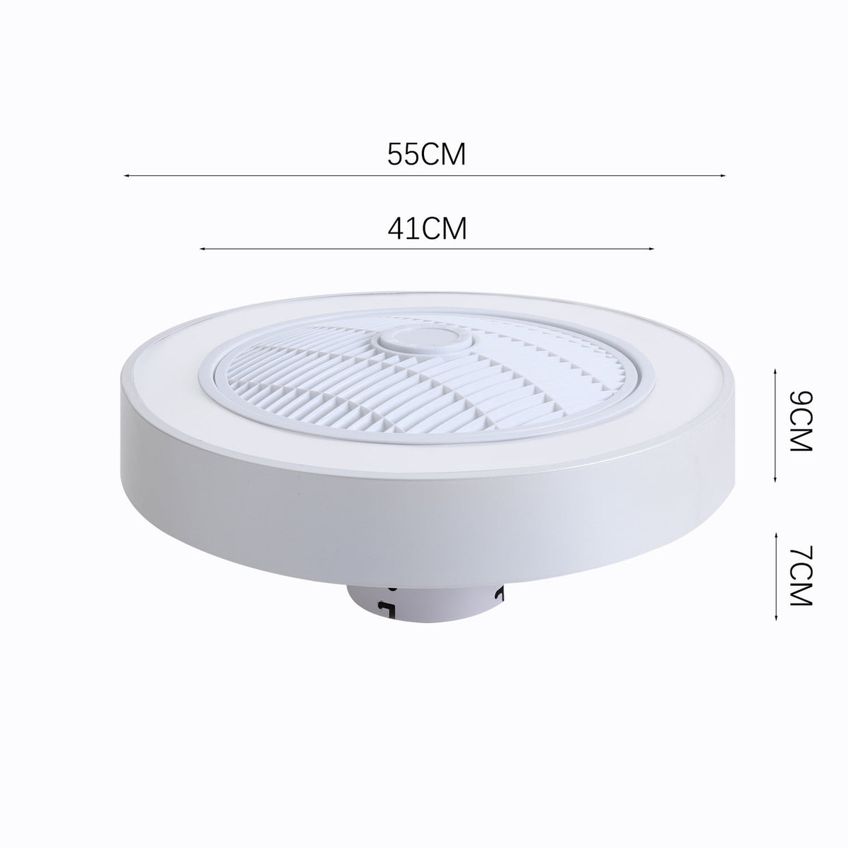 Round Ceiling Fan 3 Colour LED with Remote Control