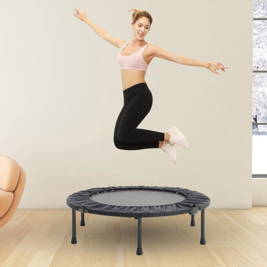 38 Inch Indoor Foldable Fitness Trampoline 100kg