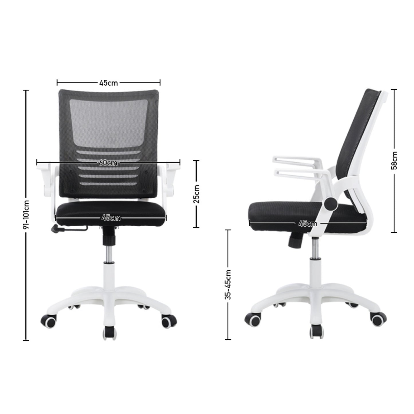 Mesh Swivel Mono Office Chair
