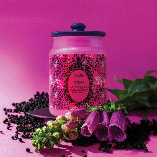 Disney Cruella De Vil Black Pepper & Foxglove Ceramic Candle