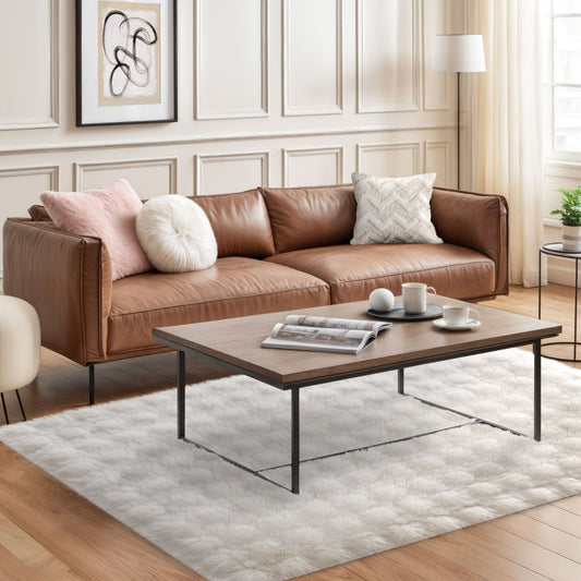 Deluxe Cream Faux Rabbit Fur Room Rug