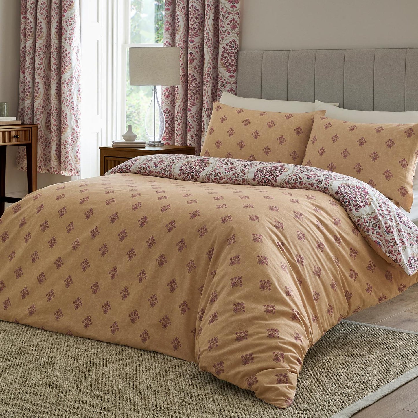 Ashmead Berry Reversible 100% Cotton Duvet Set