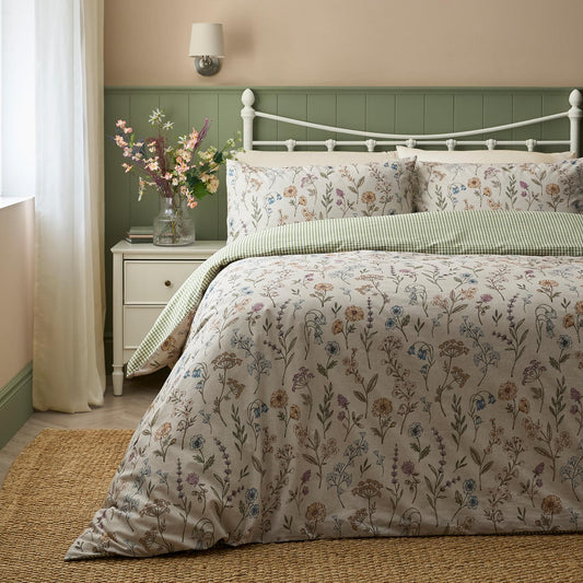 Meadow Floral Reversible Duvet Set