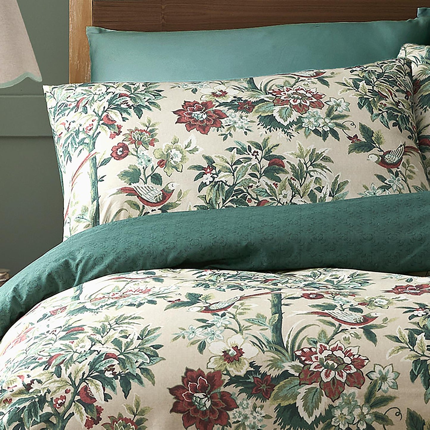Otillie Tapestry Natural Reversible Duvet Set