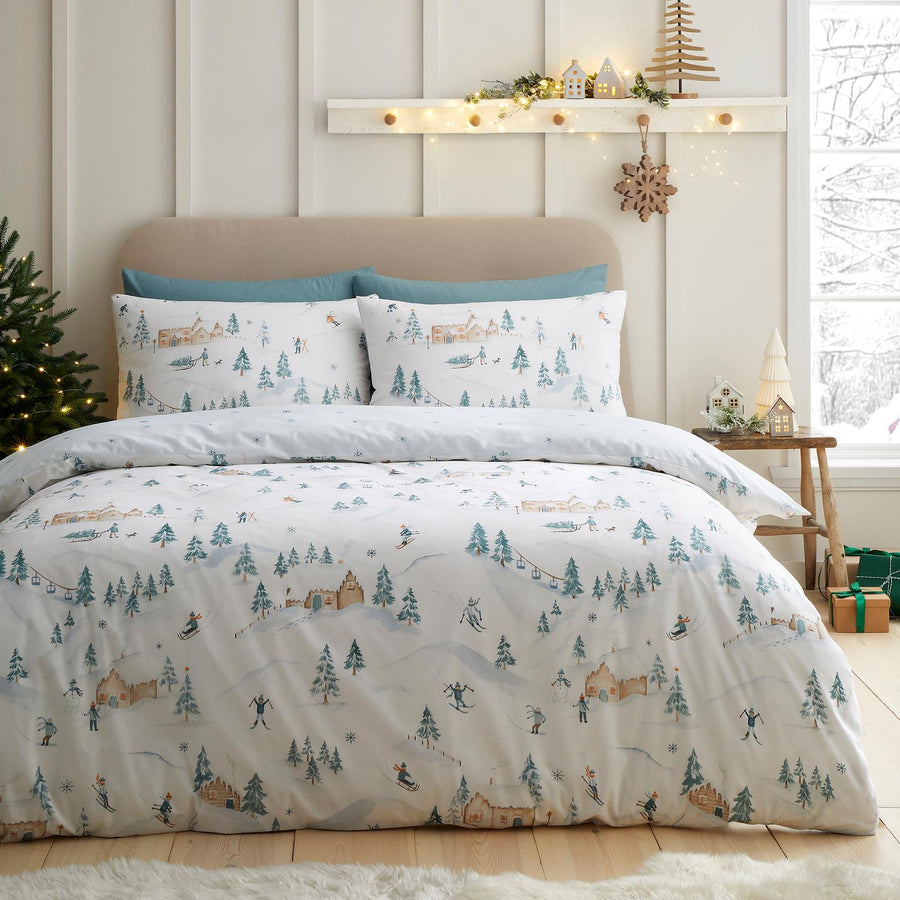 Ski Village Reversible Duvet Set