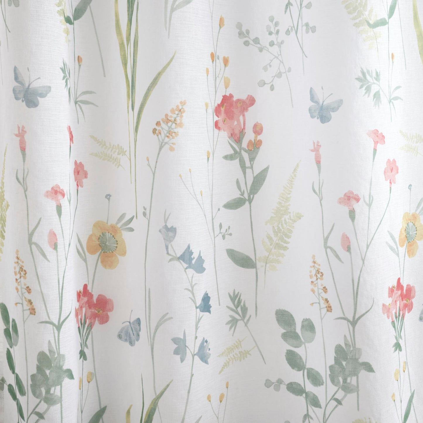Spring Glade Birds and Butterflies Voile