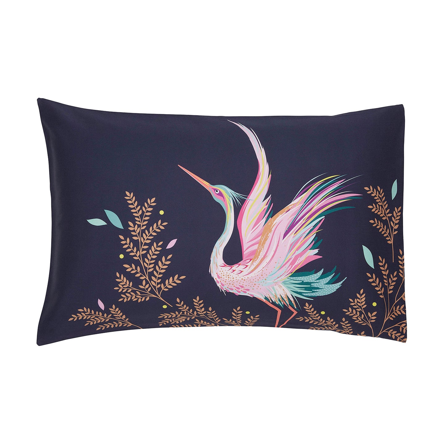 Sara Miller Dancing Cranes Midnight Housewife Pillowcase Pair