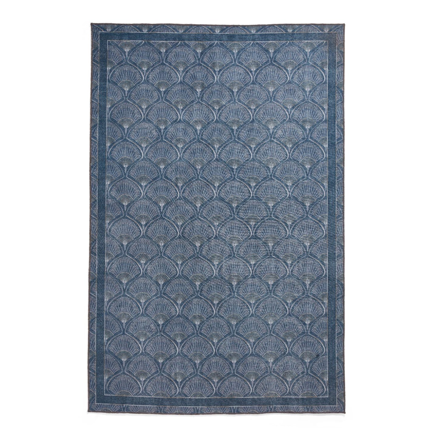 Catherine Lansfield Deco Peacock Blue Rug