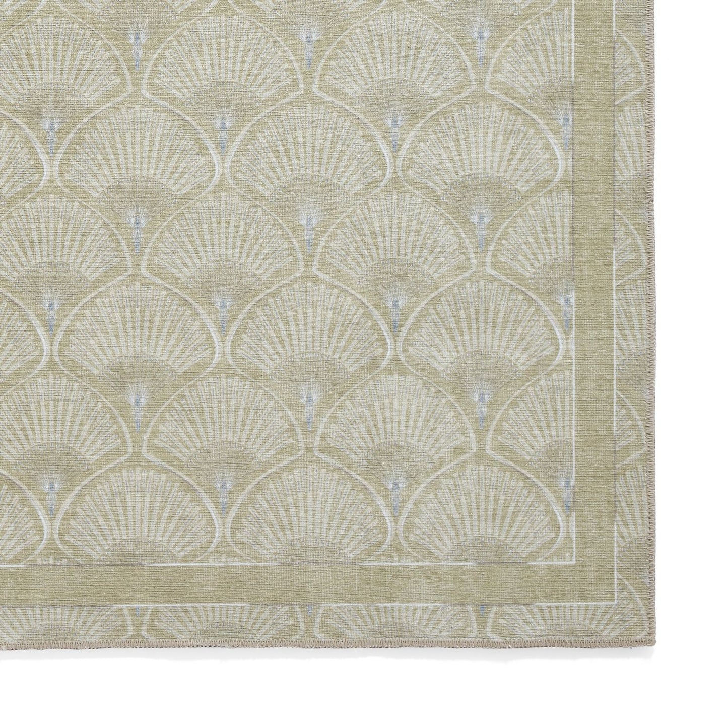 Catherine Lansfield Deco Peacock Green Rug