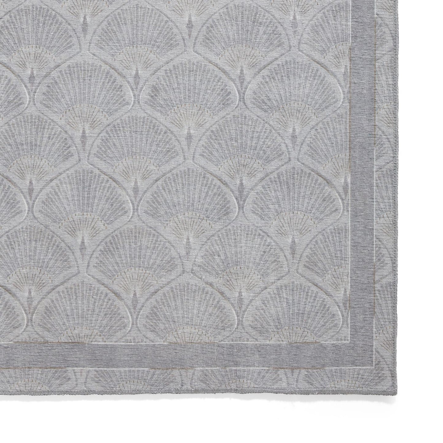 Catherine Lansfield Deco Peacock Silver Rug