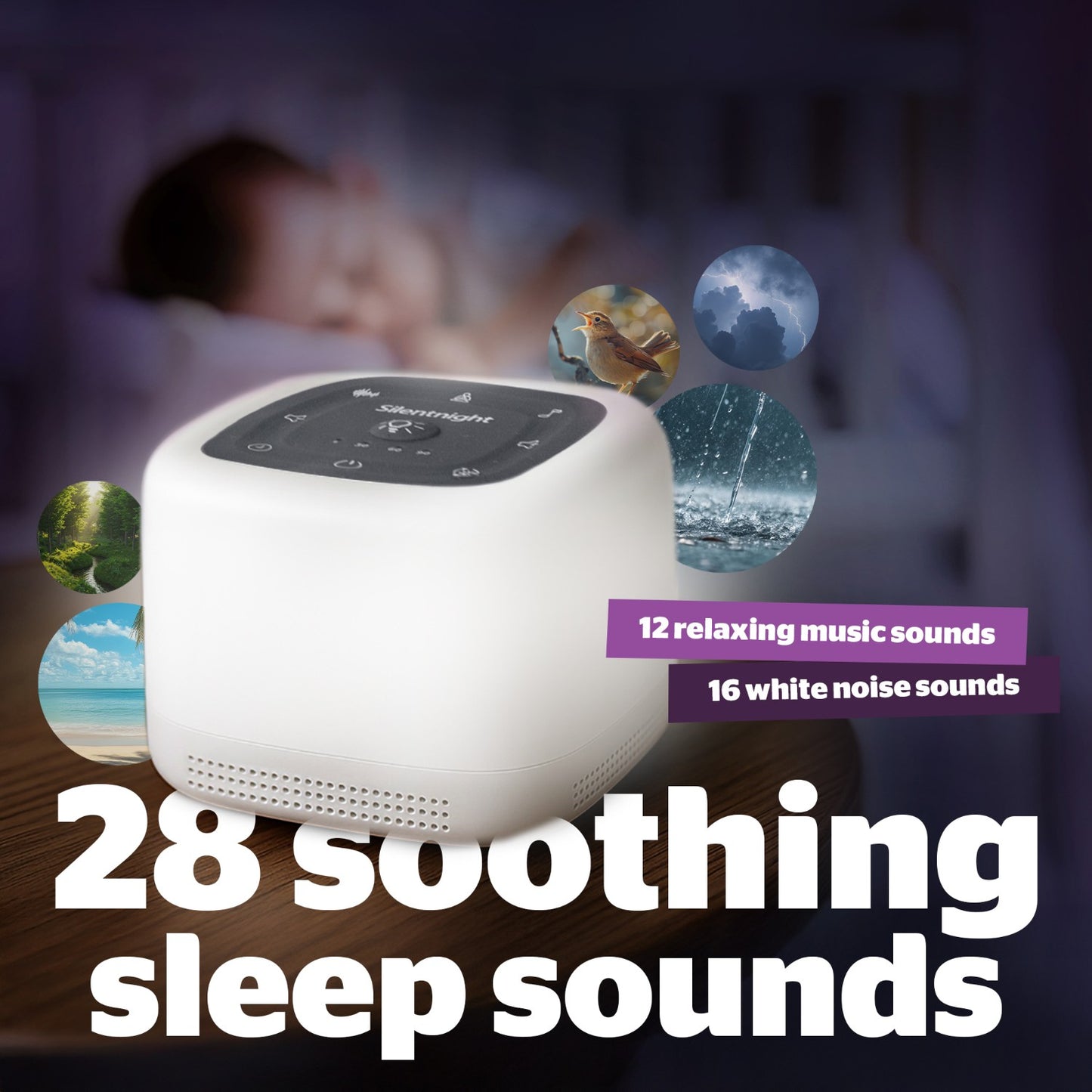 Silentnight Deep Sleep Night Light & Sound Machine
