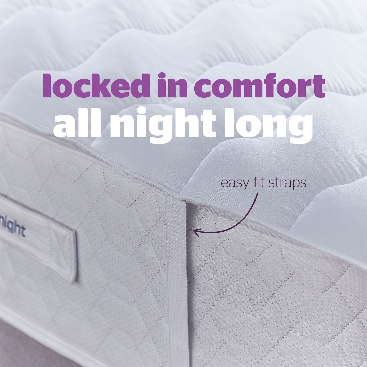 Silentnight Deep Sleep Wavy Stitch 2.5cm Mattress Topper