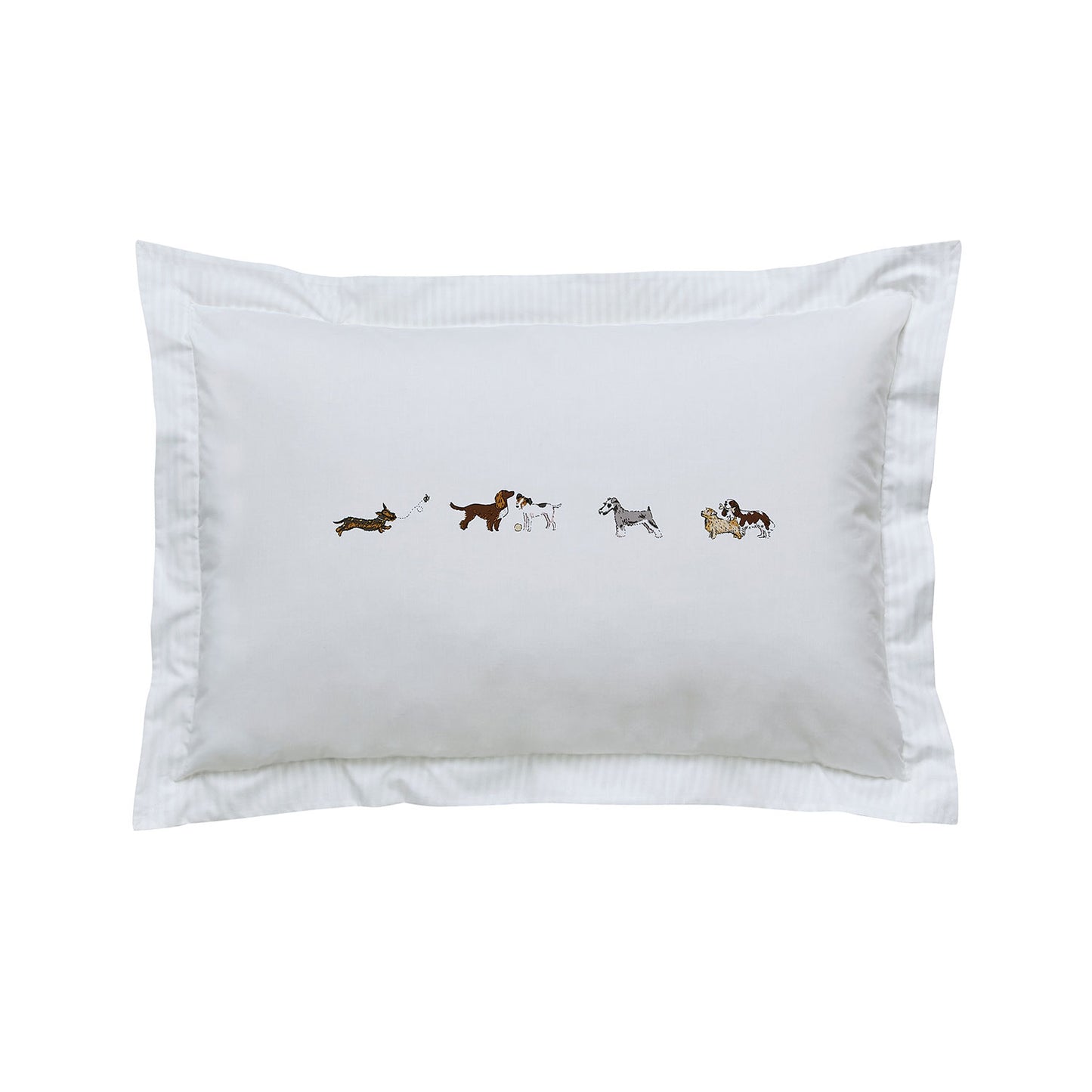 Sophie Allport Doggy Day Care Oxford Pillowcase Pair