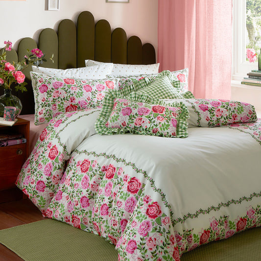 Cath Kidston Dolly Rose Sage Duvet Set