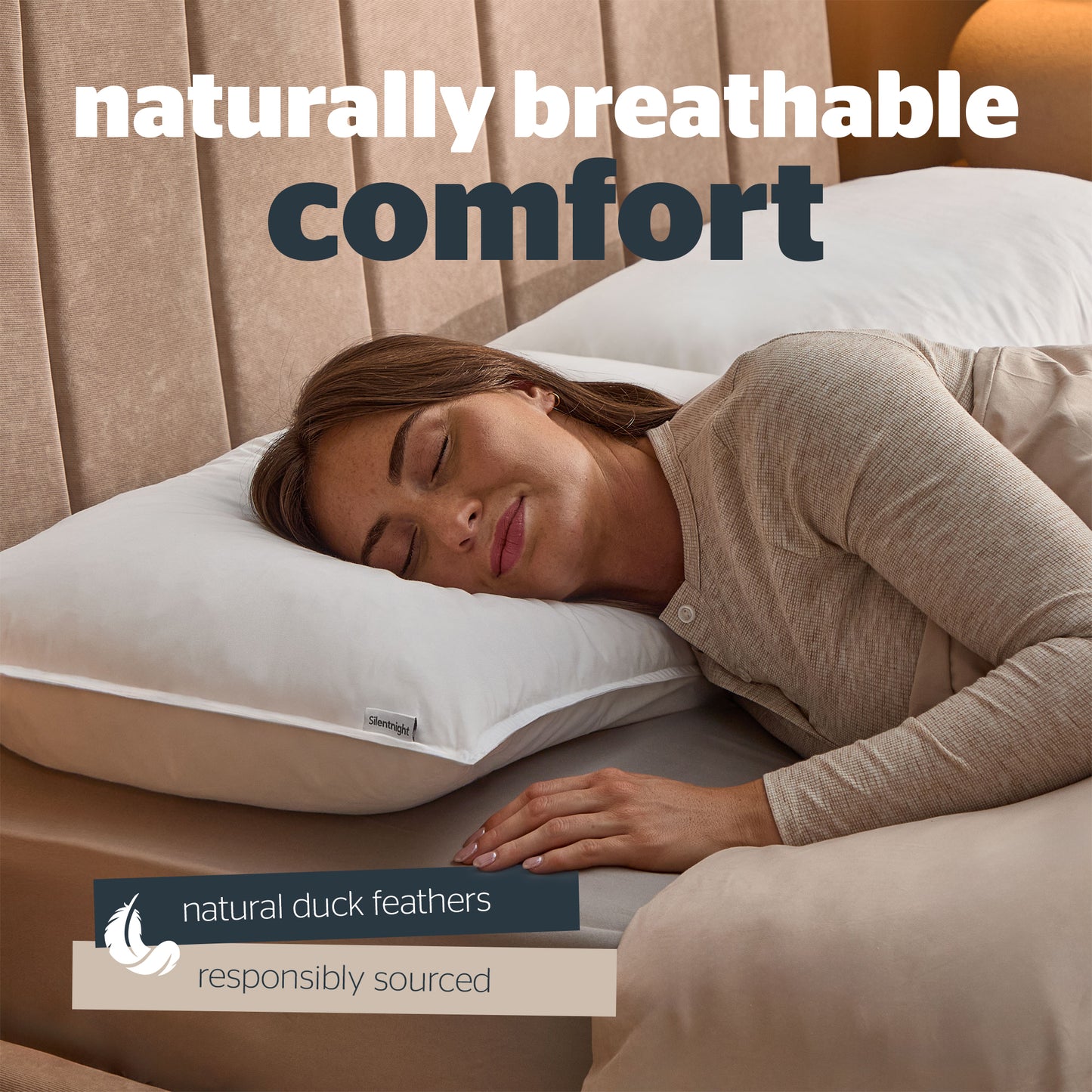 Silentnight Duck Feather Pillow Pair
