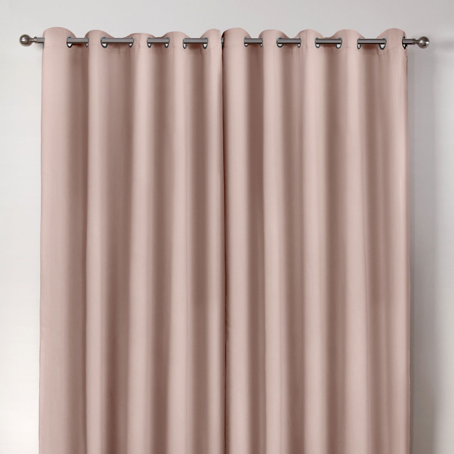 Cali Blush Pink Thermal Blackout Eyelet Curtains