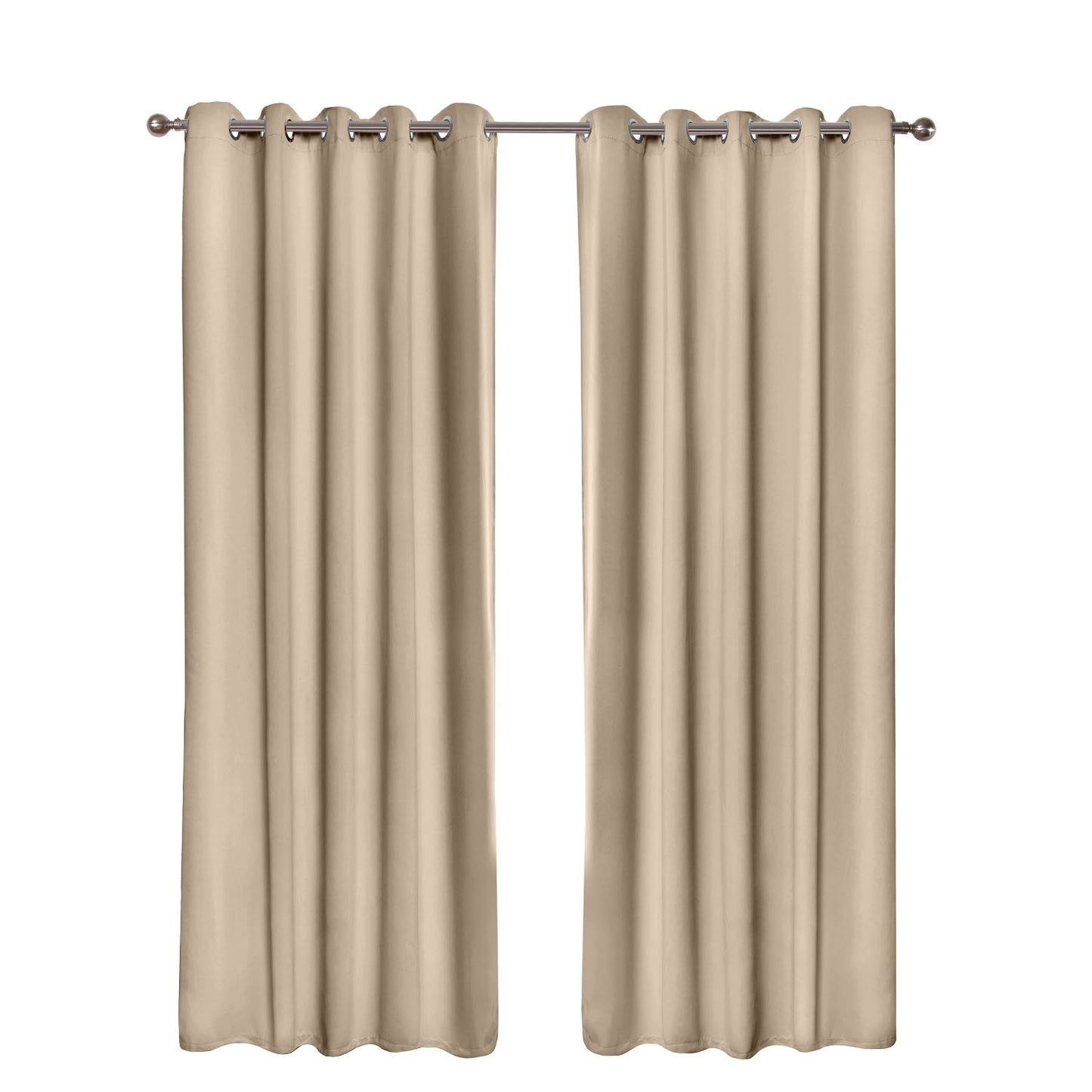 Cali Natural Thermal Blackout Eyelet Curtains