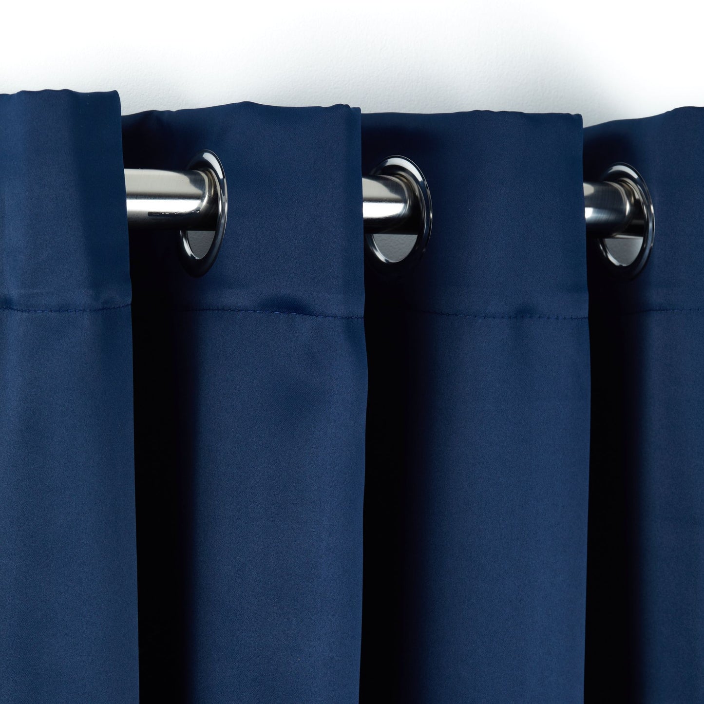 Cali Navy Blue Thermal Blackout Eyelet Door Curtain