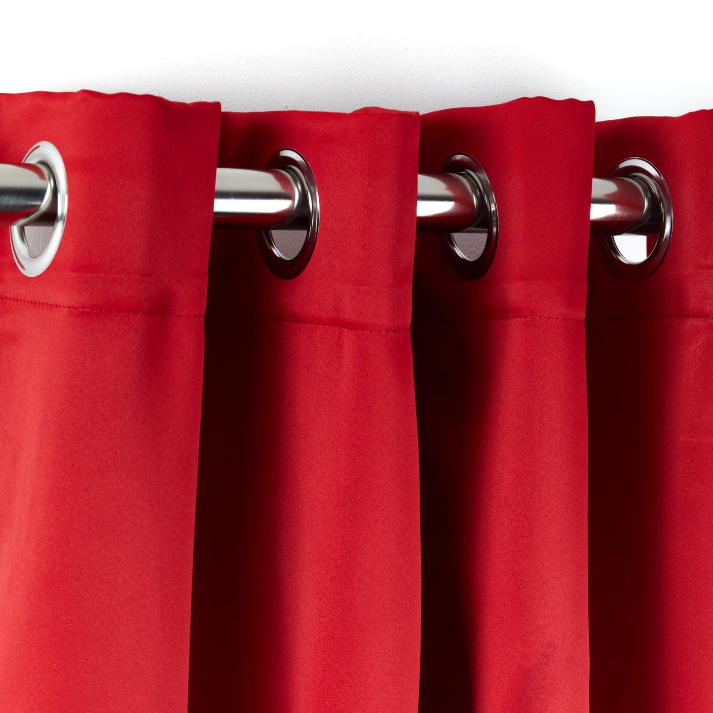 Cali Red Thermal Blackout Eyelet Curtains