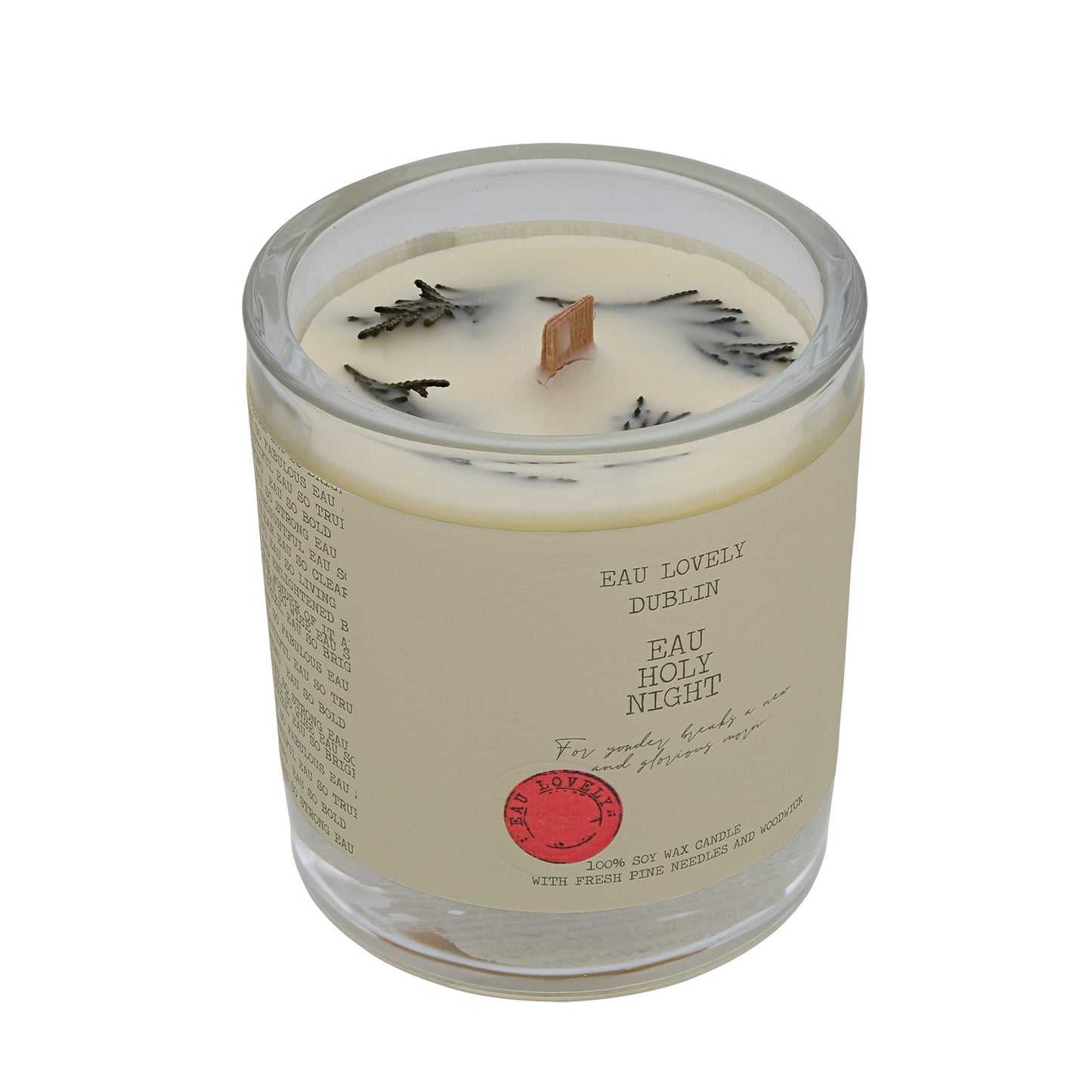 Eau Lovely Eau Holy Night Christmas Wood Wick Candle