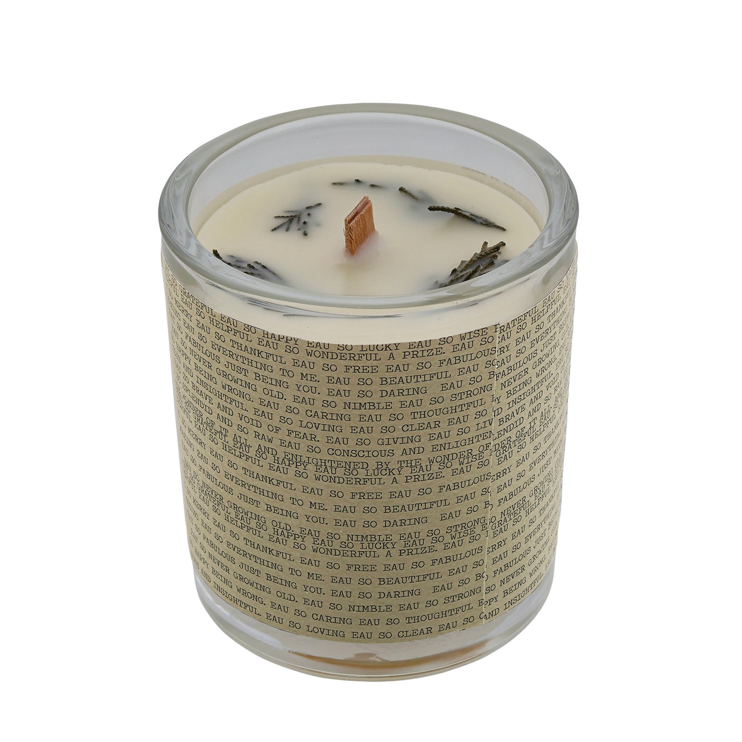 Eau Lovely Eau Holy Night Christmas Wood Wick Candle