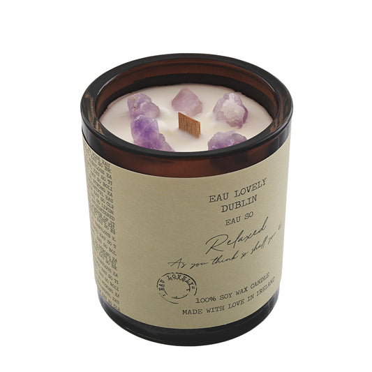 Eau Lovely Eau So Relaxed Amethyst Wood Wick Candle