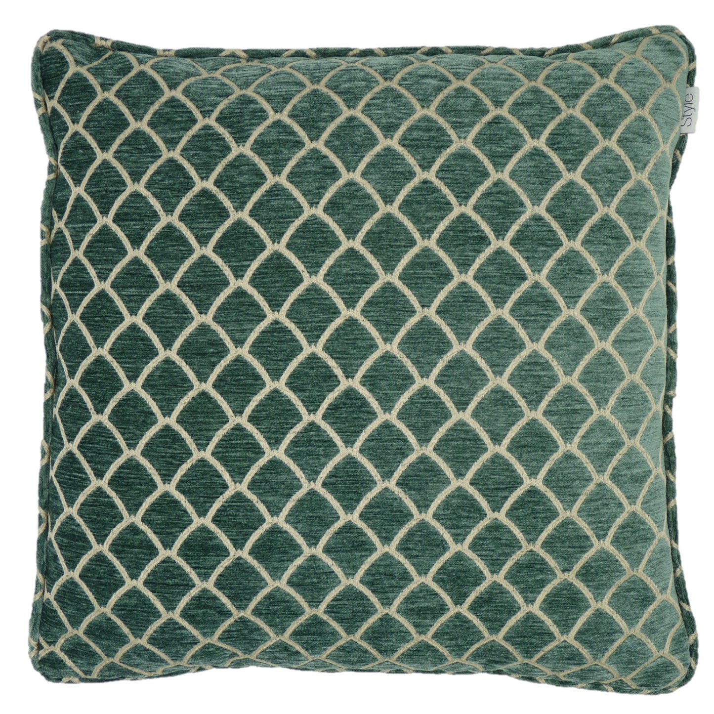 Eze Green Mist Chenille Cushion Cover (45cm x 45cm)