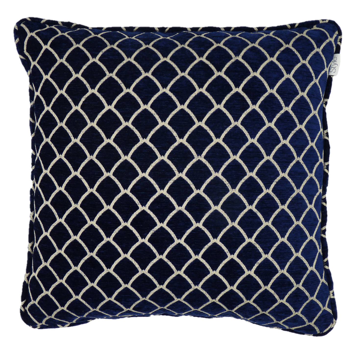 Eze Blue Moonlight Chenille Cushion Cover (45cm x 45cm)