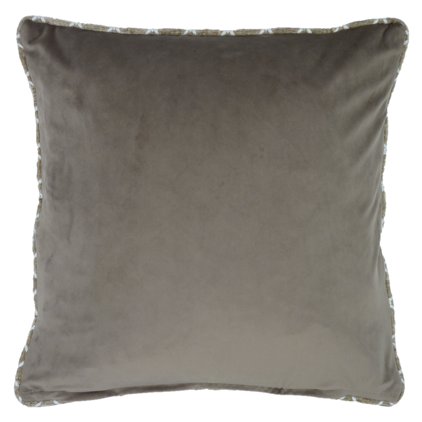 Eze Ochre Putty Chenille Cushion (45cm x 45cm)