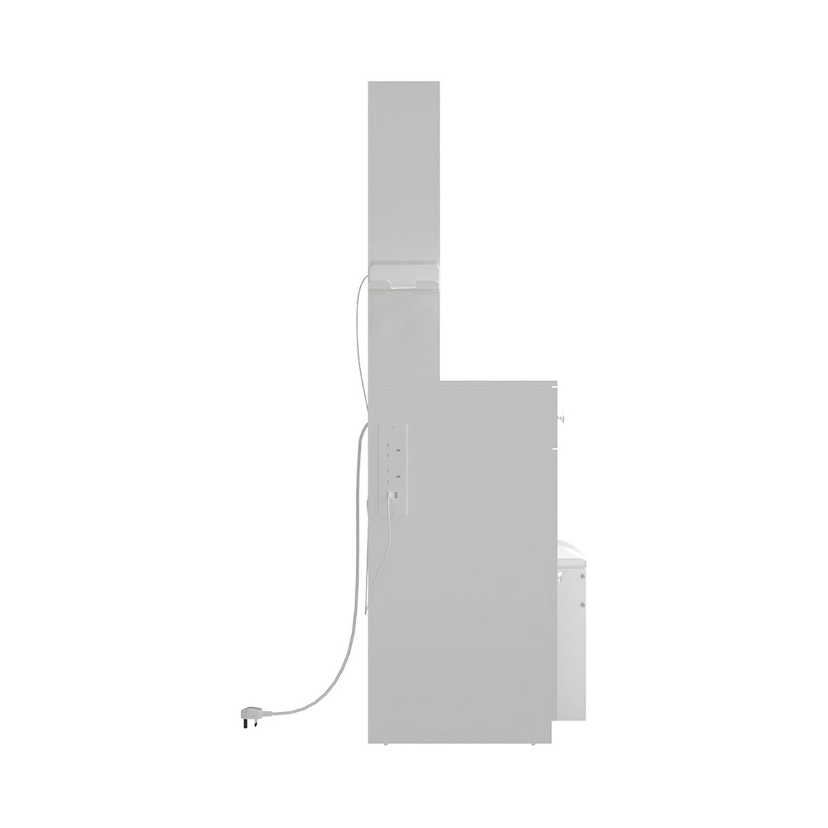 Dressing Table Set White with LED Mirror