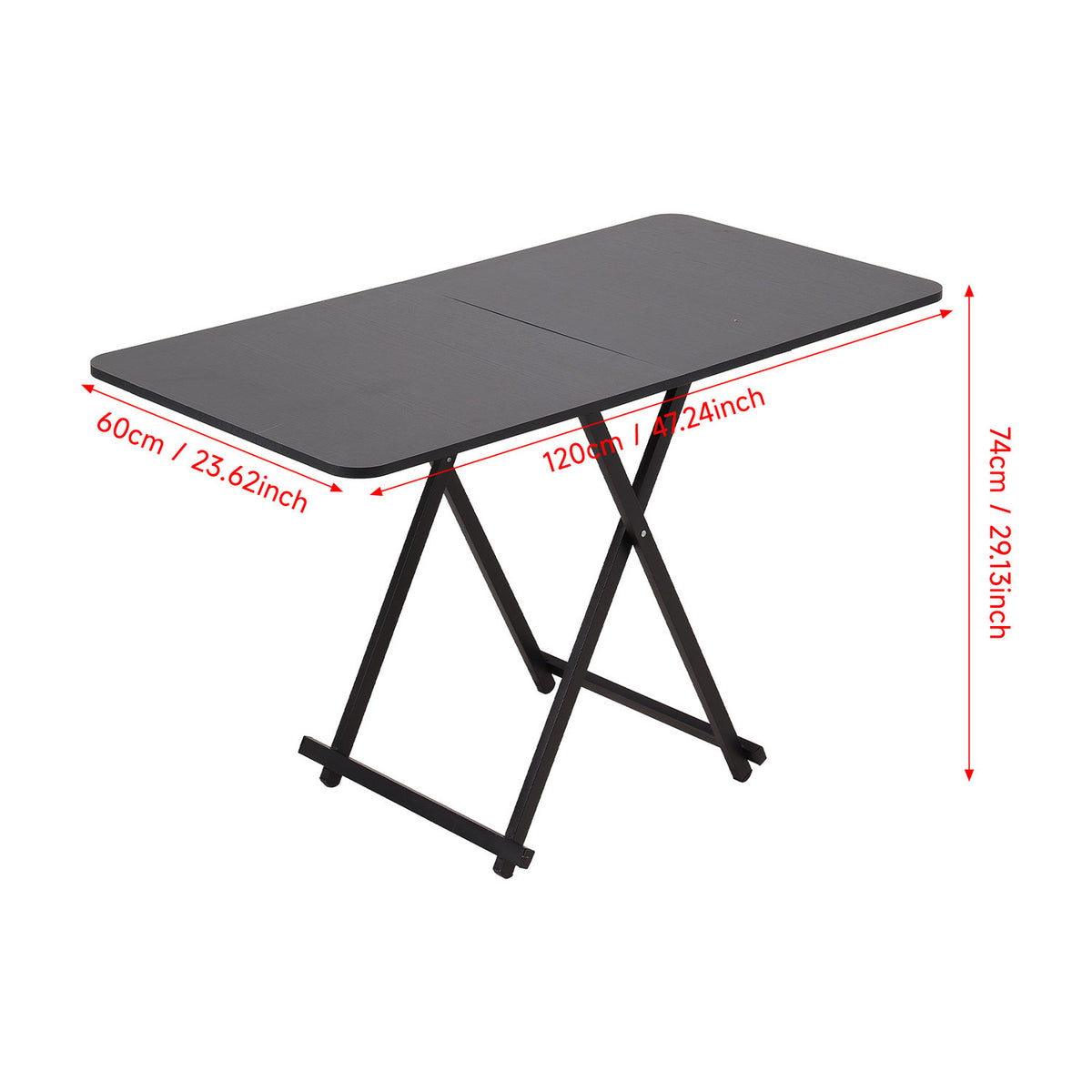 Black Foldable Dining Table