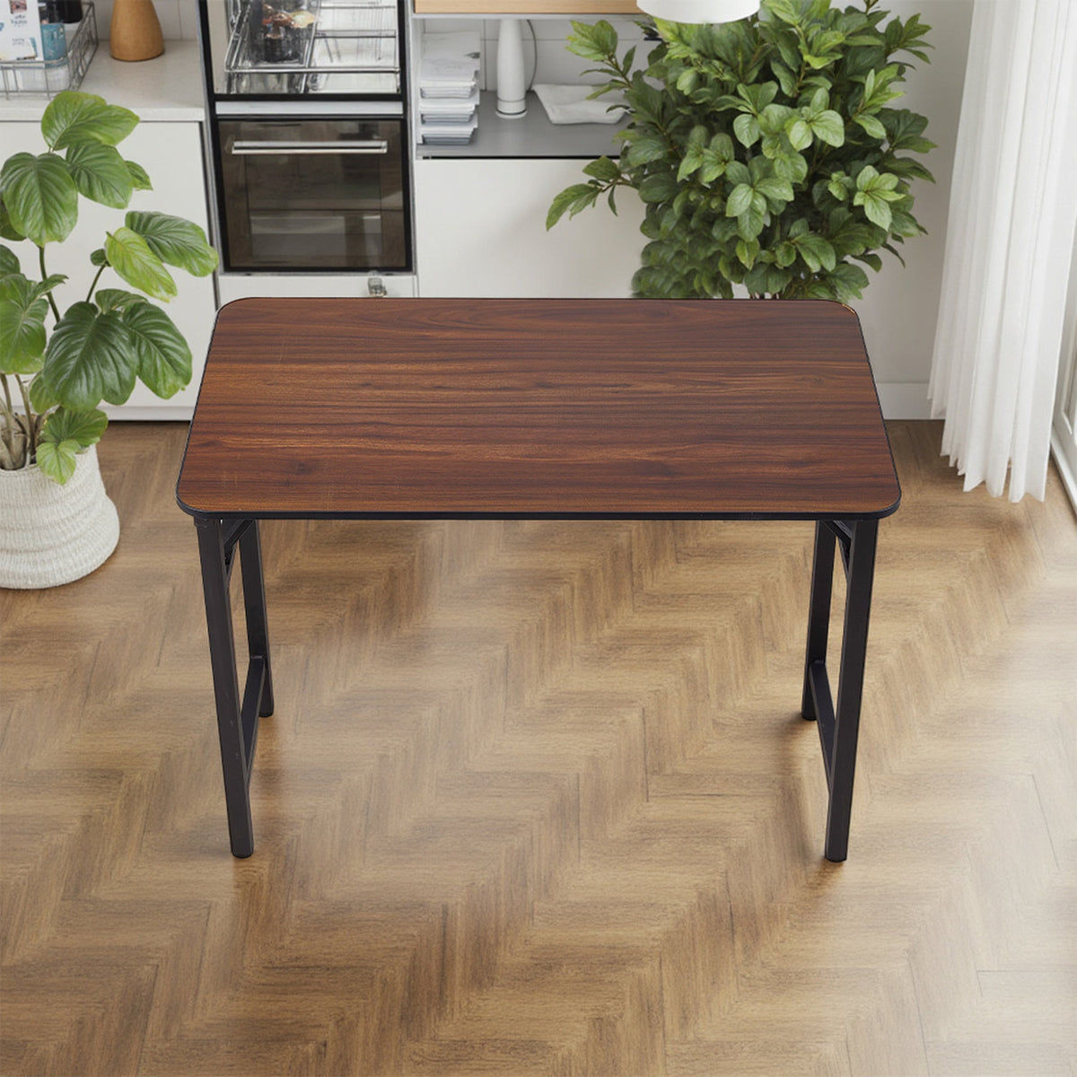 Walnut Foldable 2 Seater Dining Table