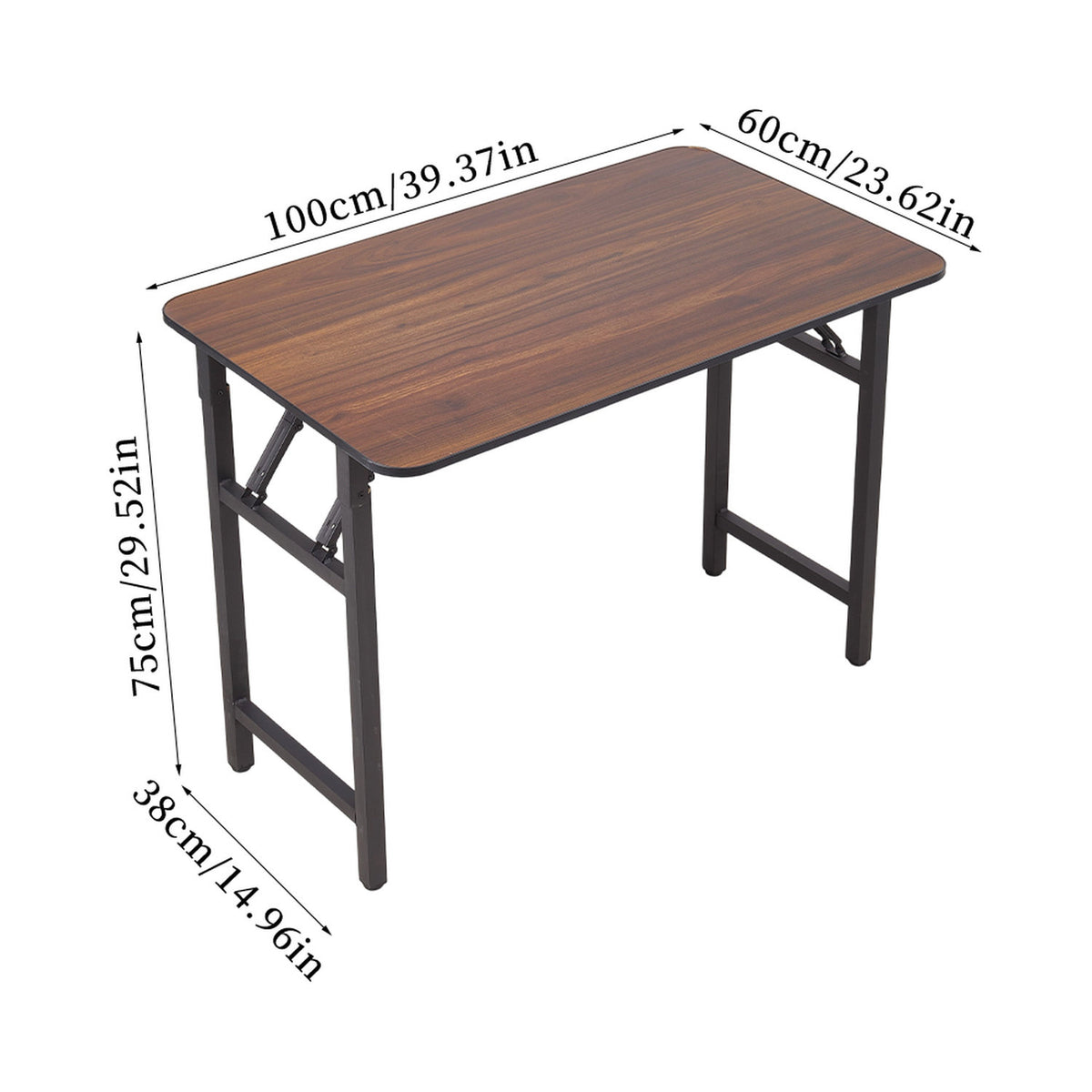 Walnut Foldable 2 Seater Dining Table
