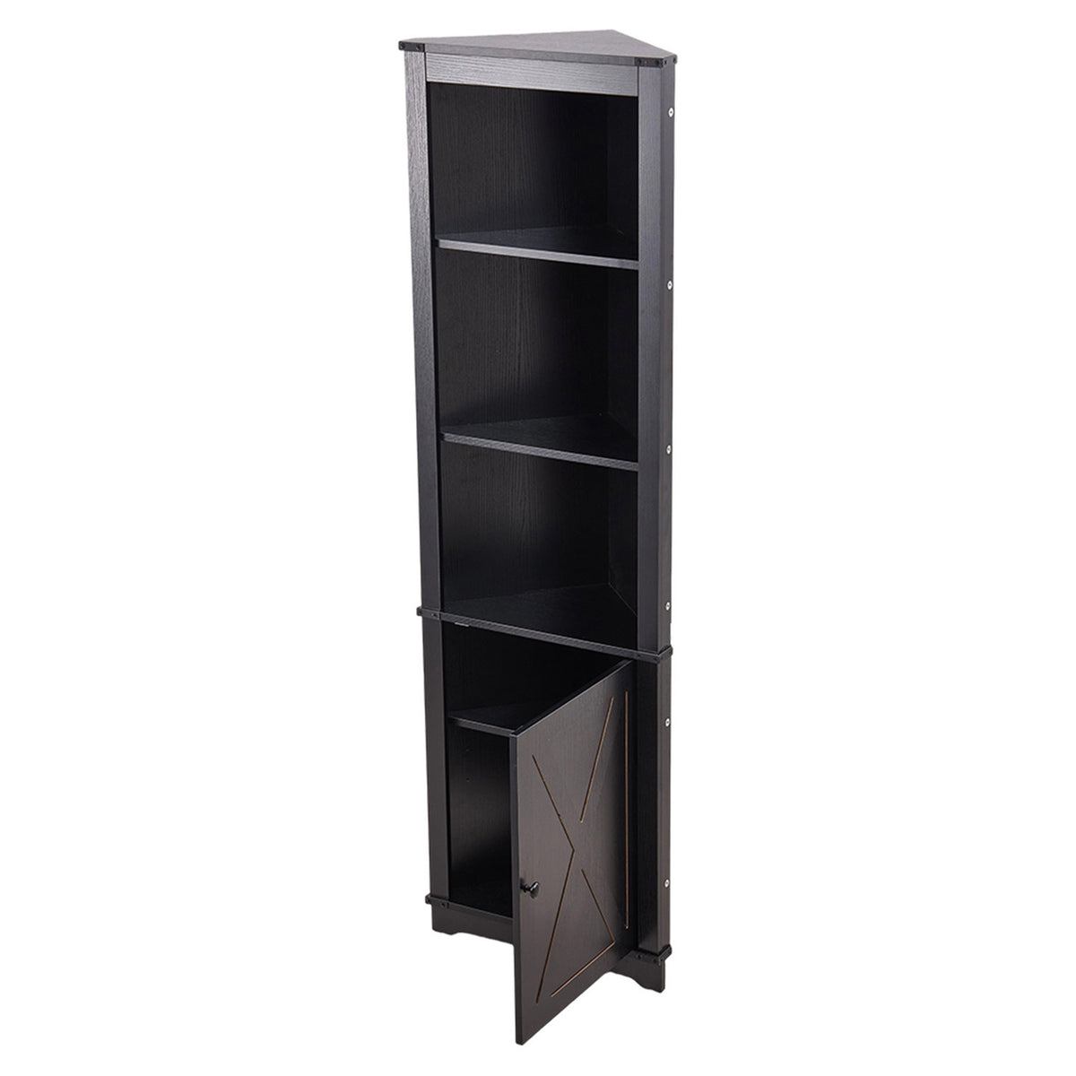 LED Wooden Wine Cabinet with Speakers & Remote
