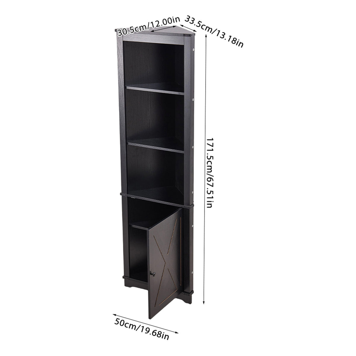 LED Wooden Wine Cabinet with Speakers & Remote