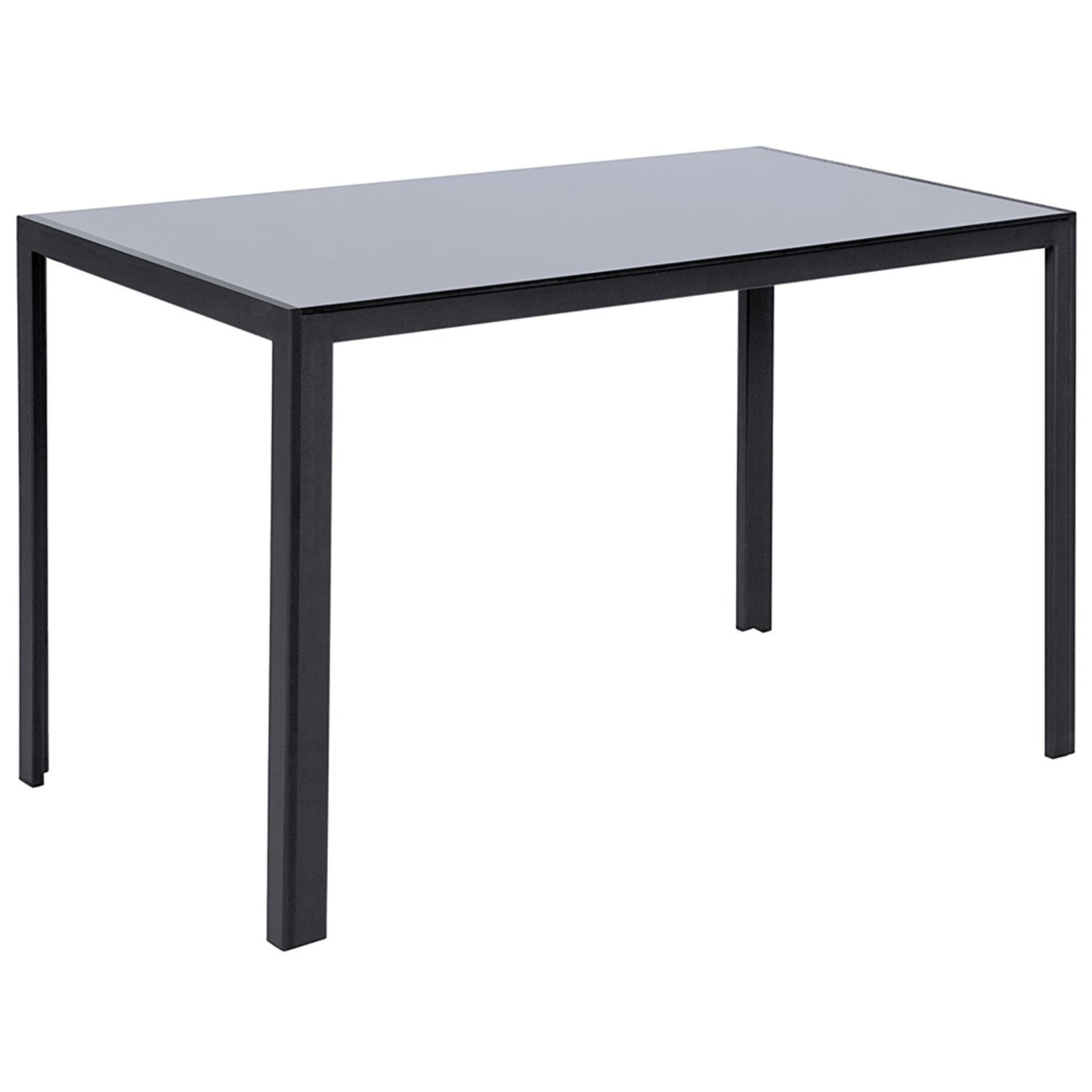 Rectangular Tempered Glass 4-Seater Dining Table