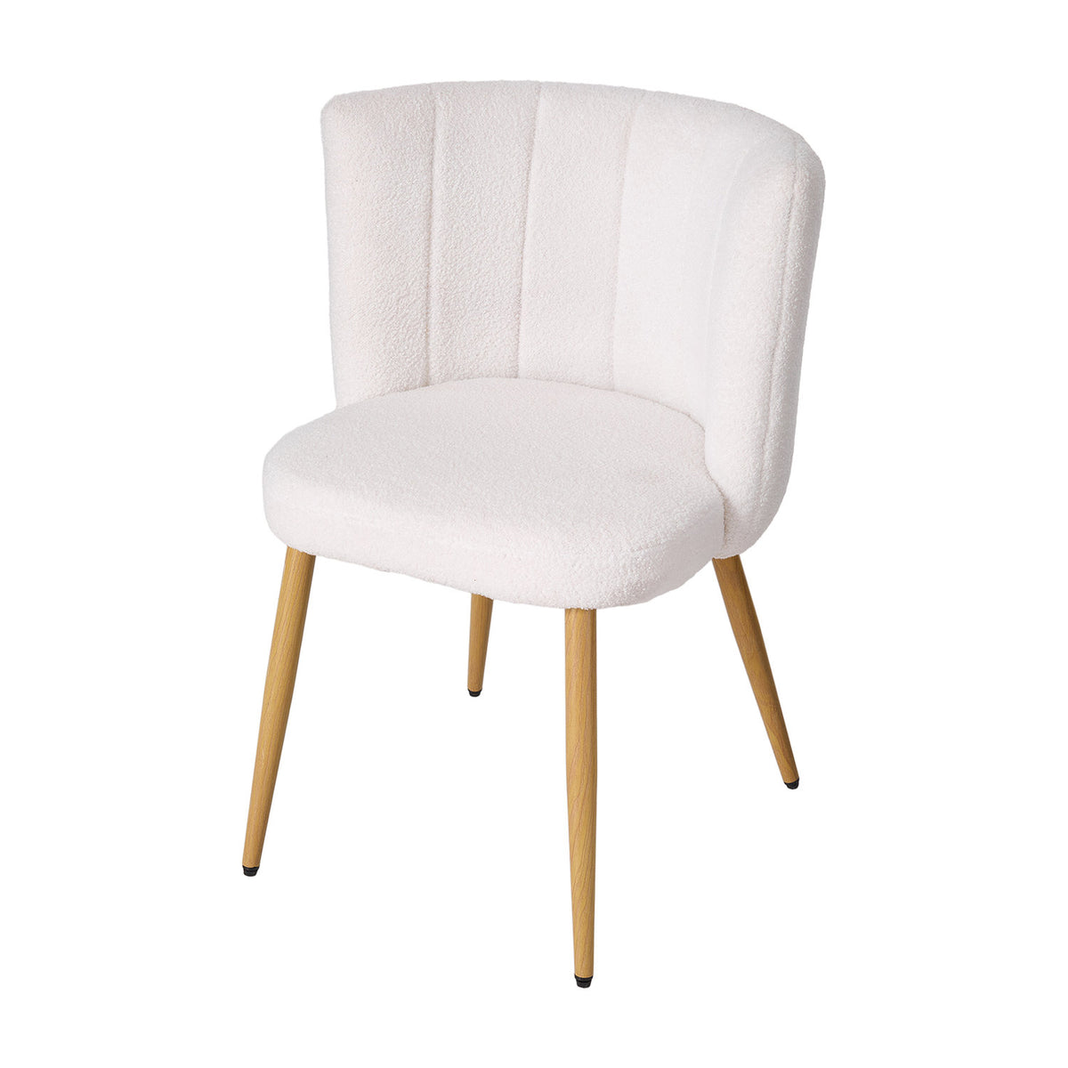 Set of 2 Teddy Fleece Dining Chairs
