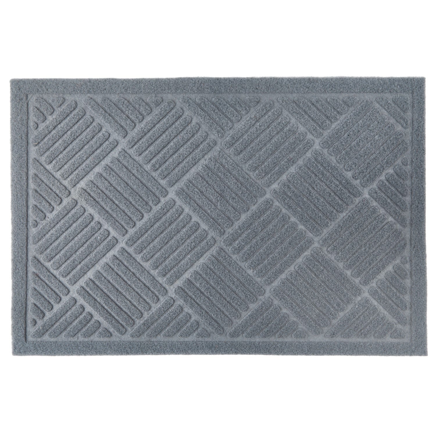 Cross Hatch Easy Care Absorbent Doormat in Grey – Julian Charles Home