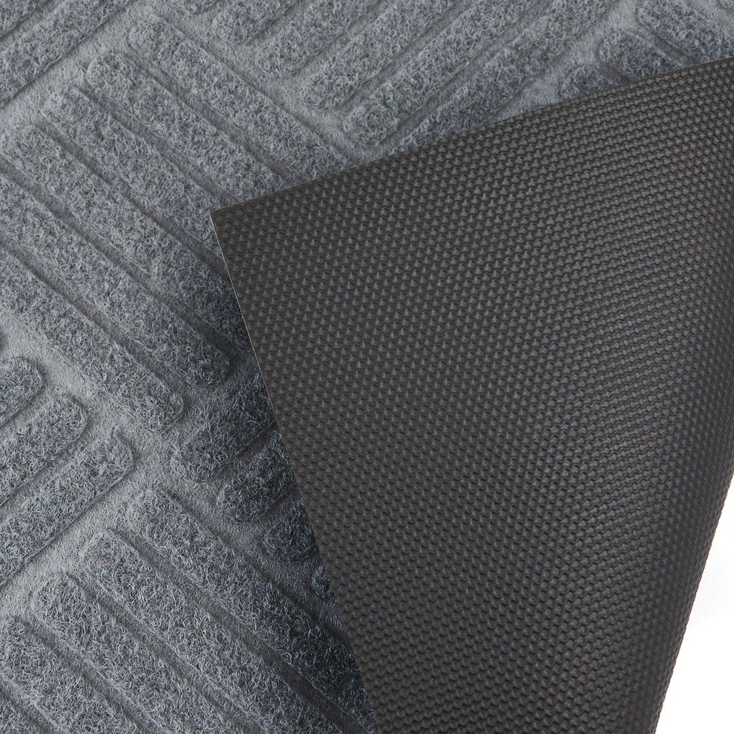 Cross Hatch Easy Care Absorbent Doormat in Grey