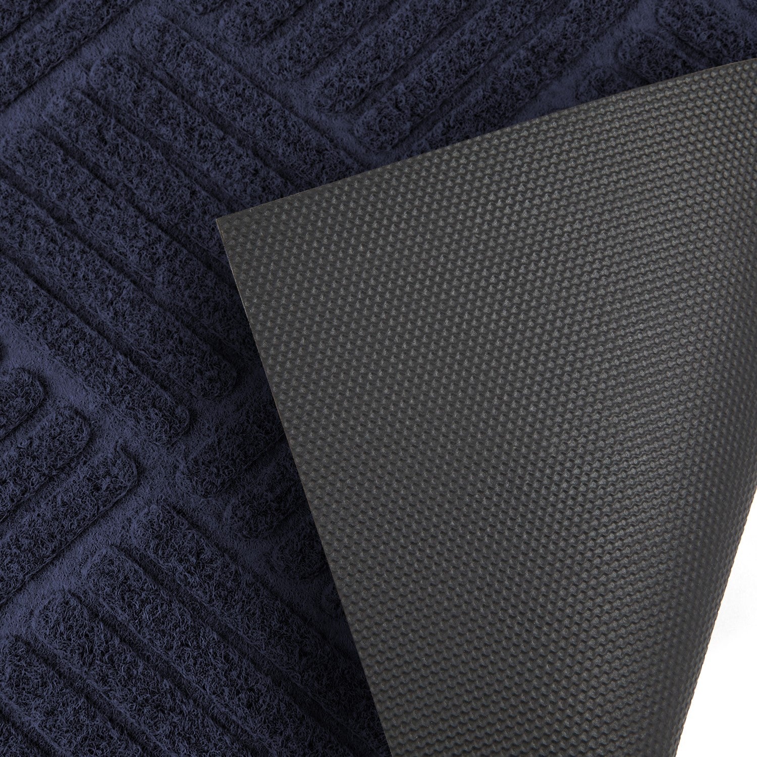 Cross Hatch Easy Care Absorbent Doormat in Navy Blue – Julian