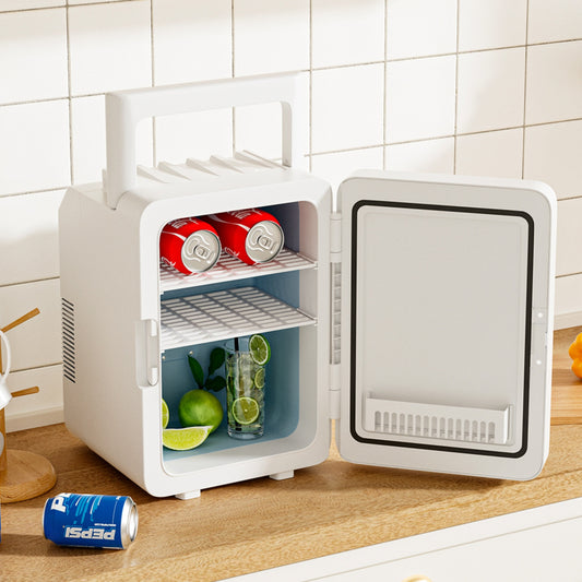Mini Fridge With Cooling & Warming Function 10L White