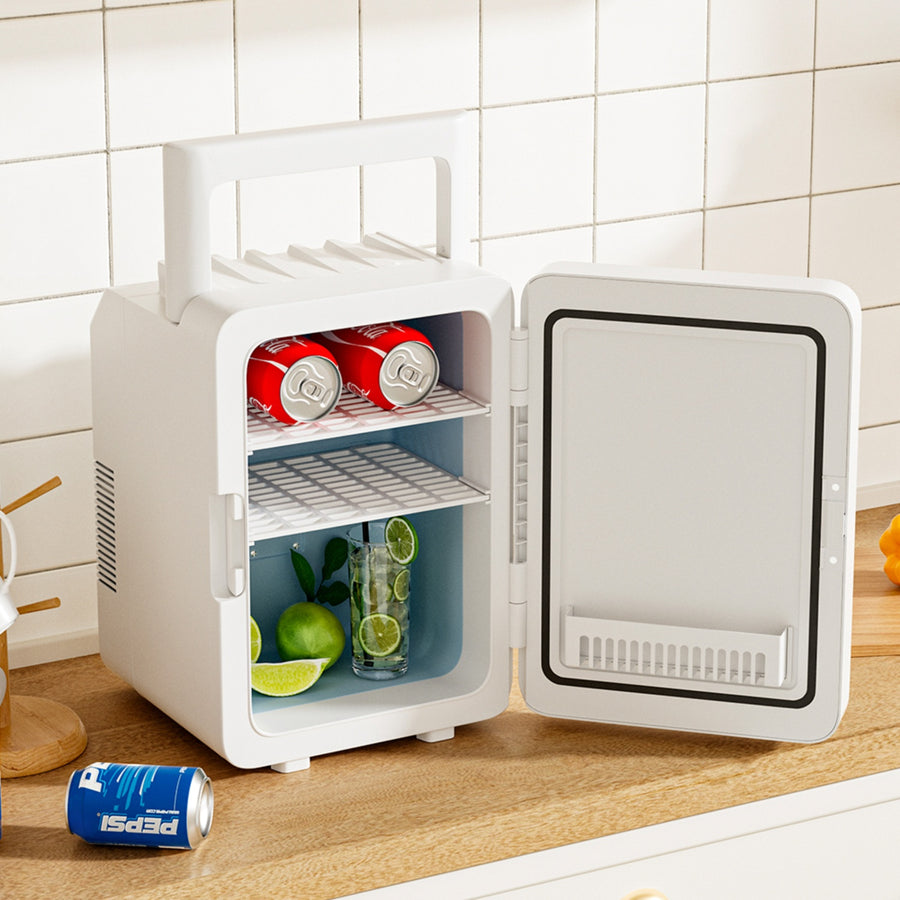 Mini Fridge With Cooling & Warming Function 10L White
