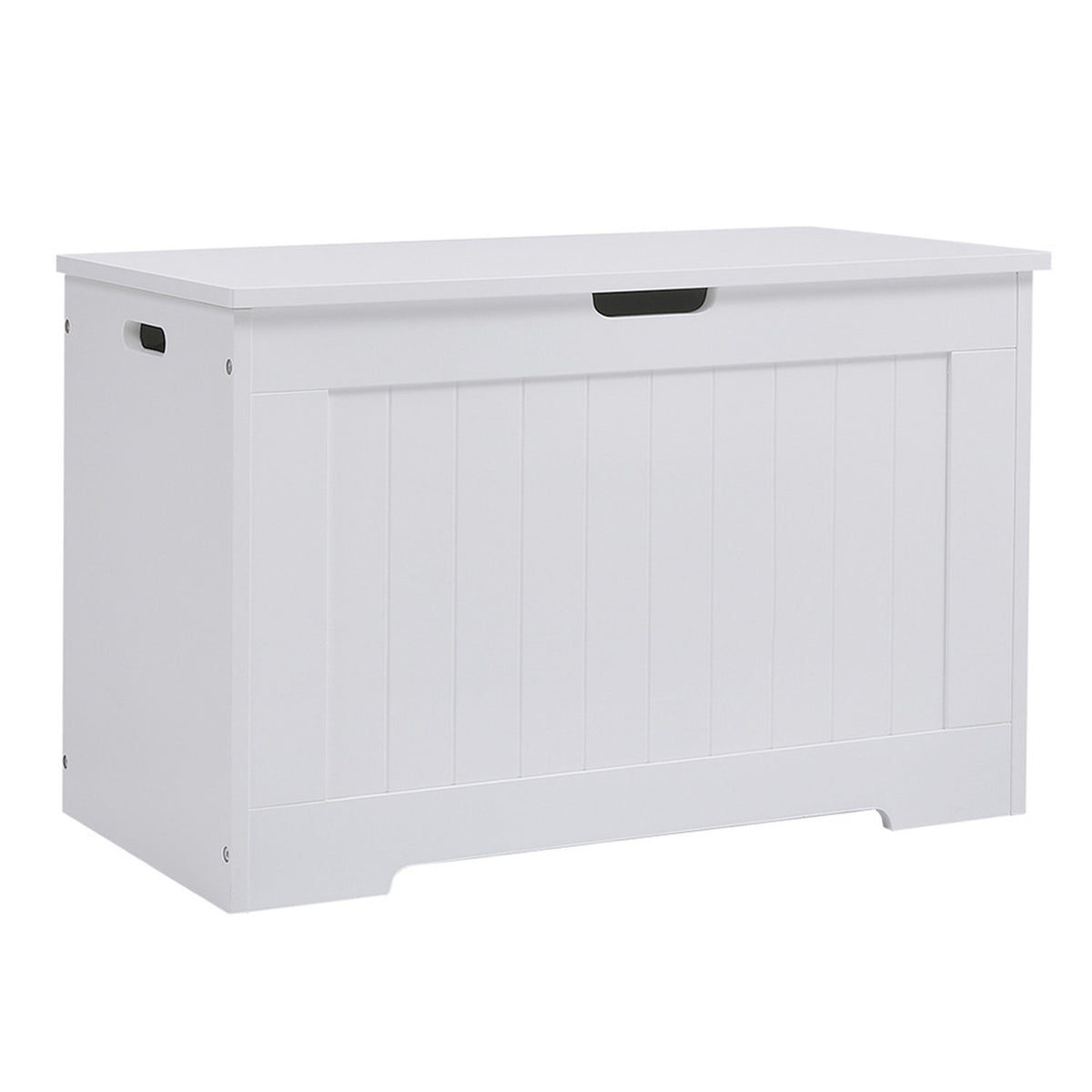 Wooden Storage Chest White with Flip Up Lid
