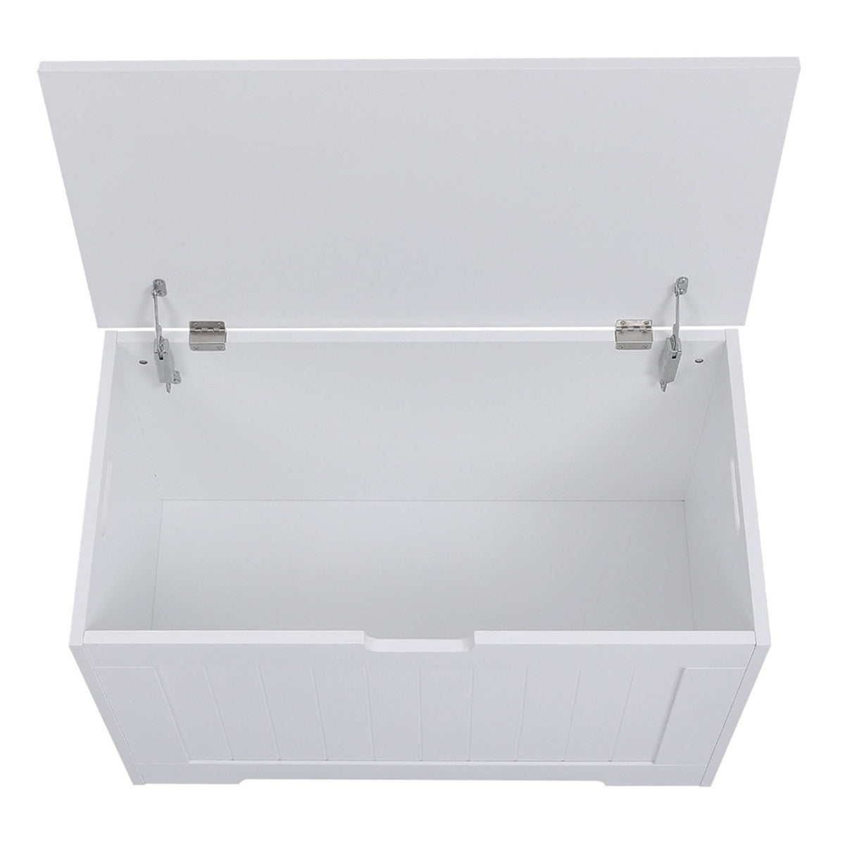 Wooden Storage Chest White with Flip Up Lid
